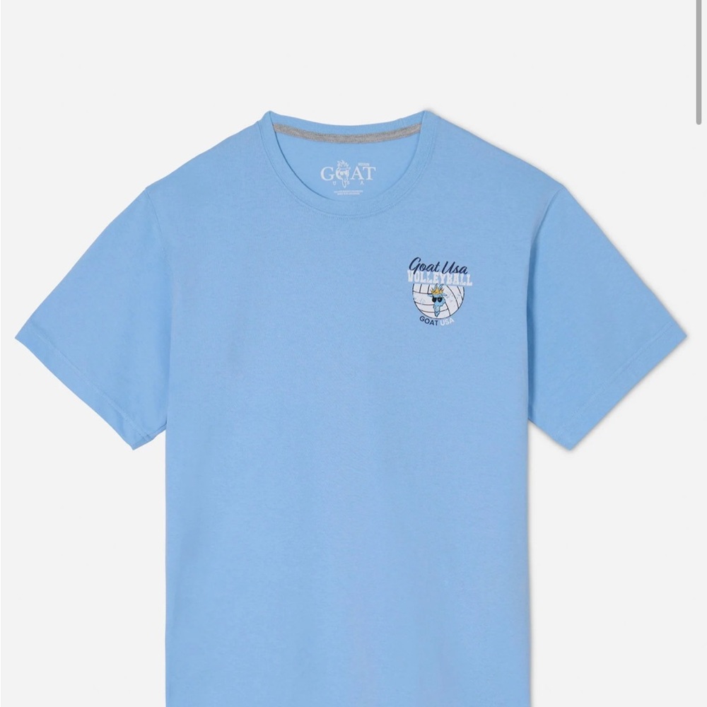 GOAT Men's Light Blue Short Sleeve Tee